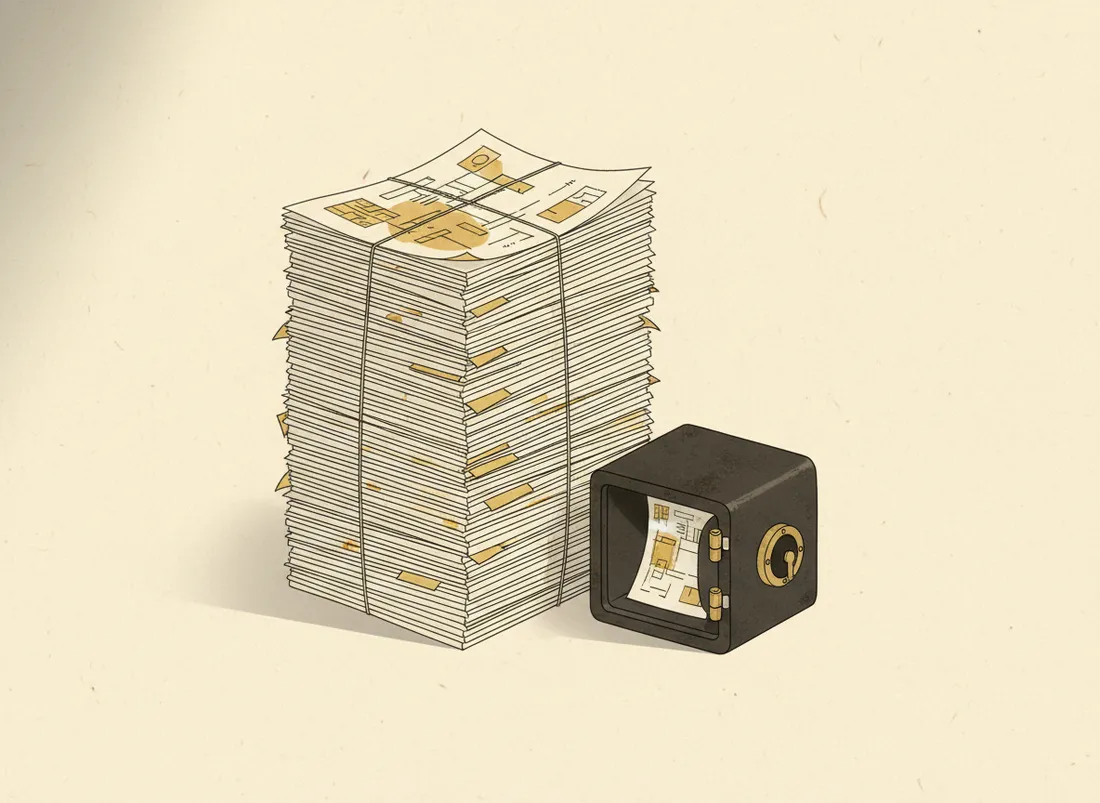 A duplicate copy of documents kept safely in a separate vault